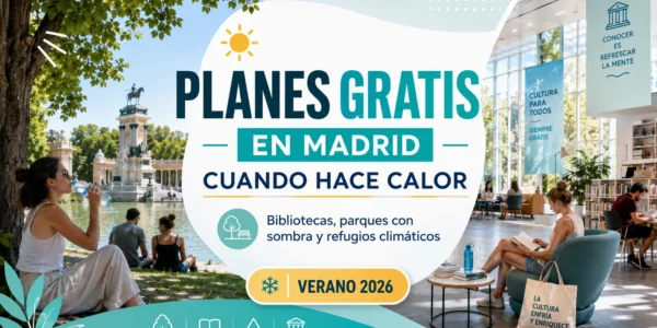 Planes gratis en Madrid cuando hace calor: bibliotecas, parques con sombra y refugios climáticos