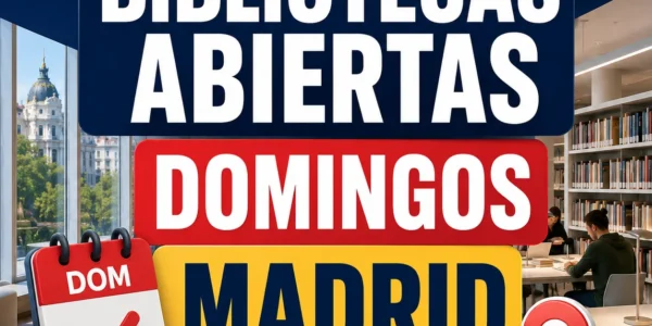 Qué bibliotecas abren los domingos en Madrid