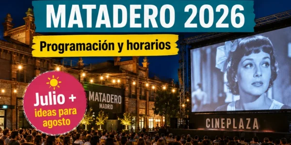 CinePlaza de Verano en Matadero Madrid 2026: programación, horarios y entradas