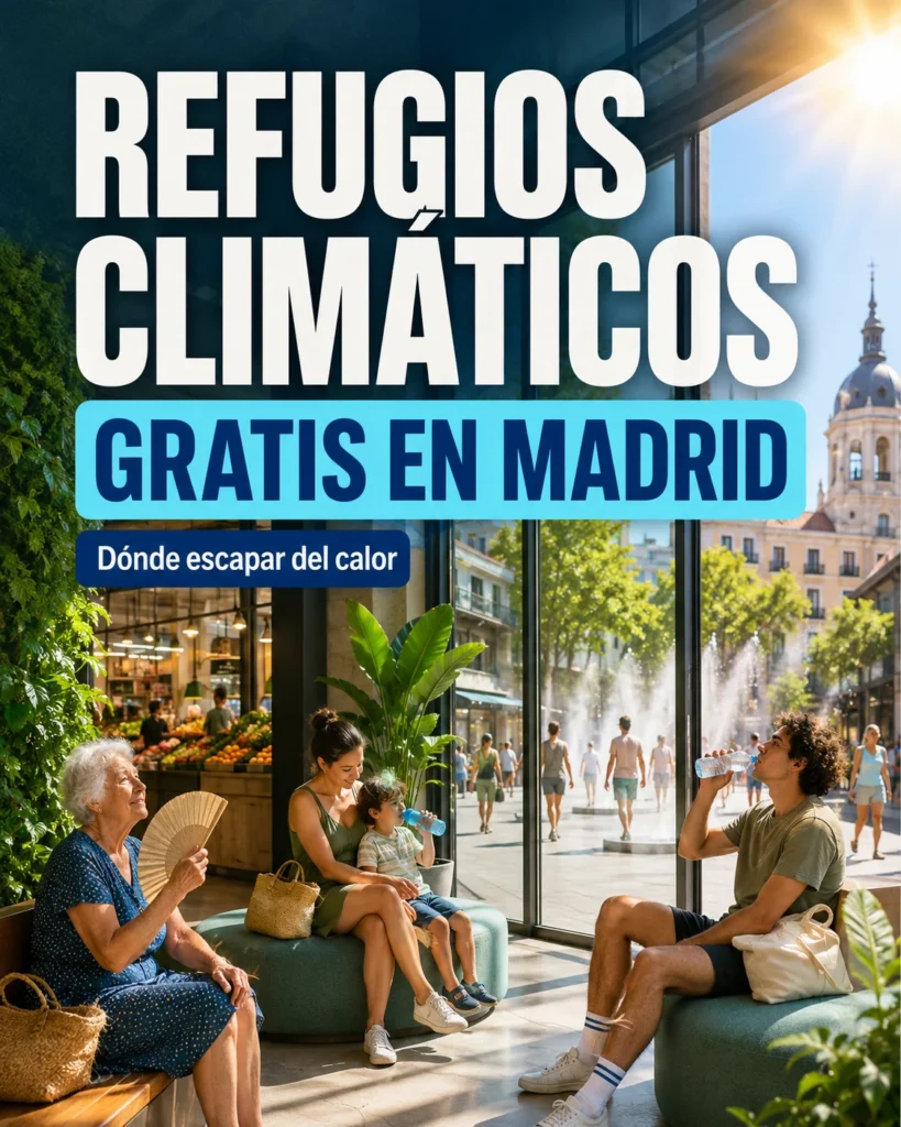 Refugios climáticos gratis en Madrid