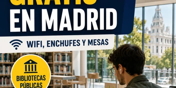 Dónde teletrabajar gratis en Madrid con wifi, enchufes y mesas
