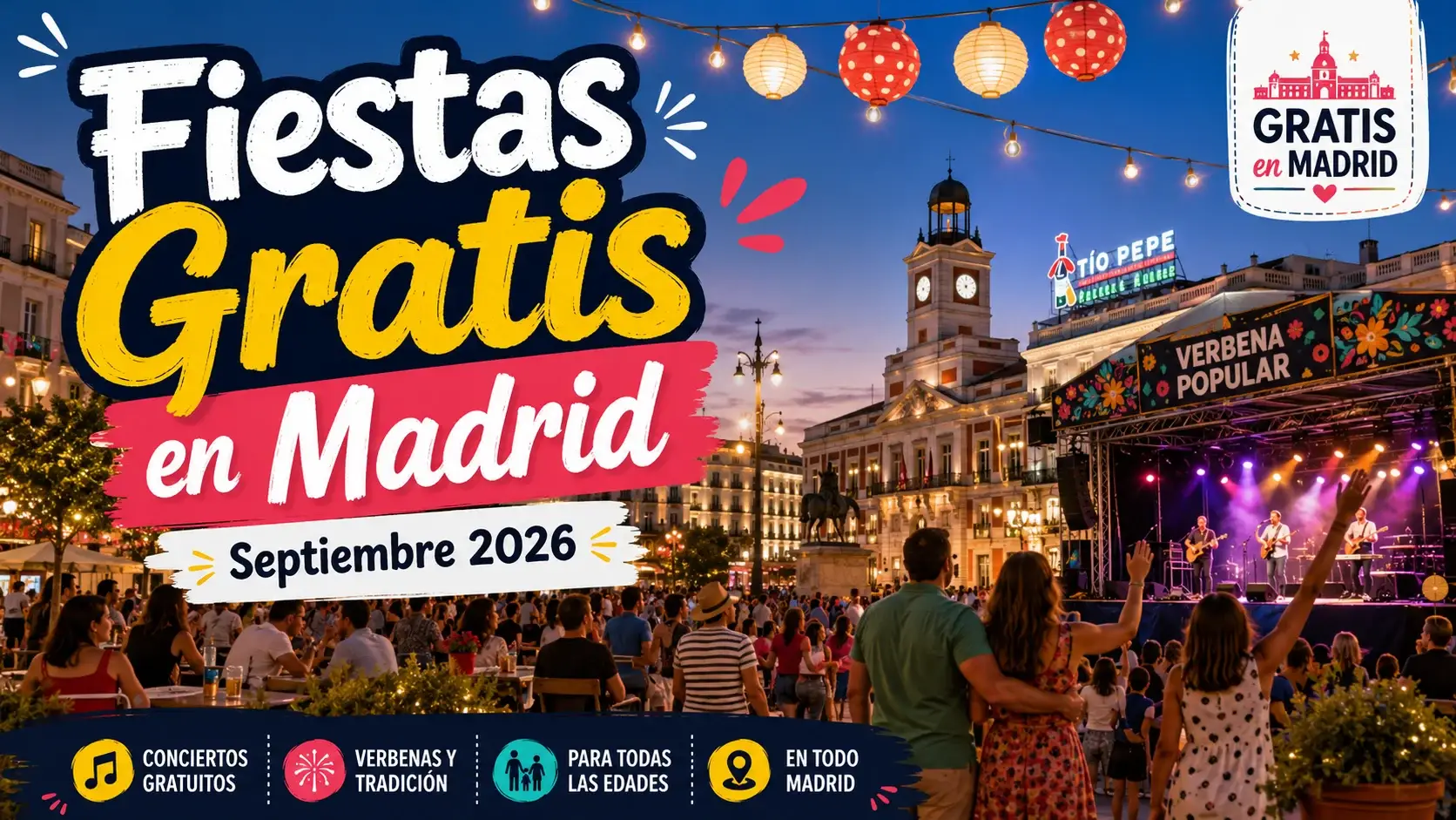 fiestas populares gratis en Madrid septiembre 2026